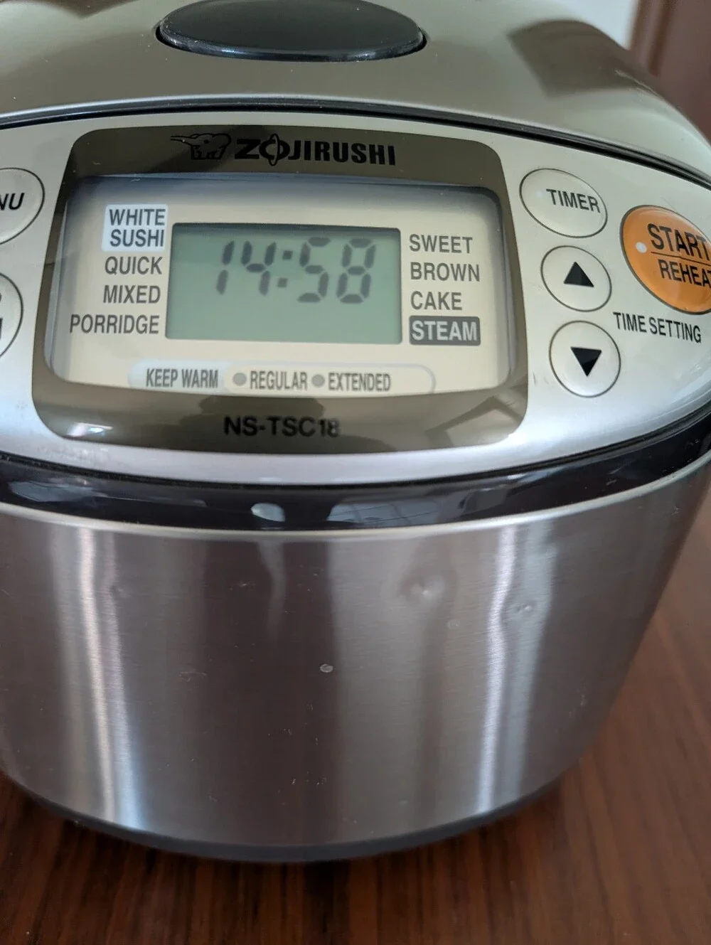 Zojirushi NS-TSC18 Micom Rice Cooker 8 Programs Pre Owned Works